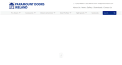 Desktop Screenshot of paramountdoors.ie
